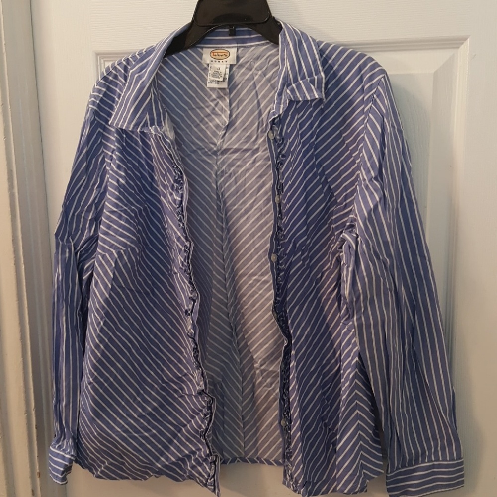 Striped cotton blouse